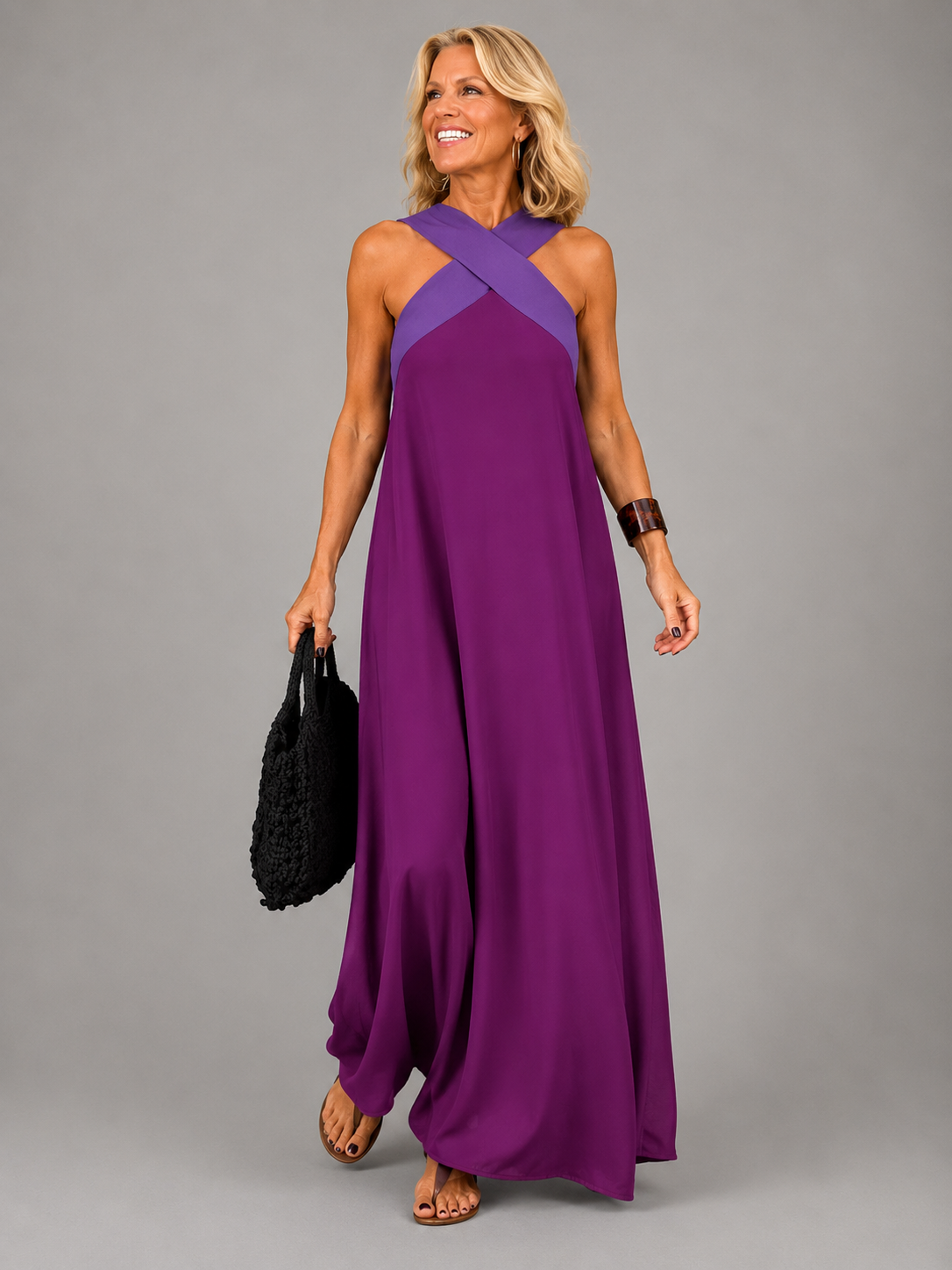 Sienna™ - Vestido com decote cruzado