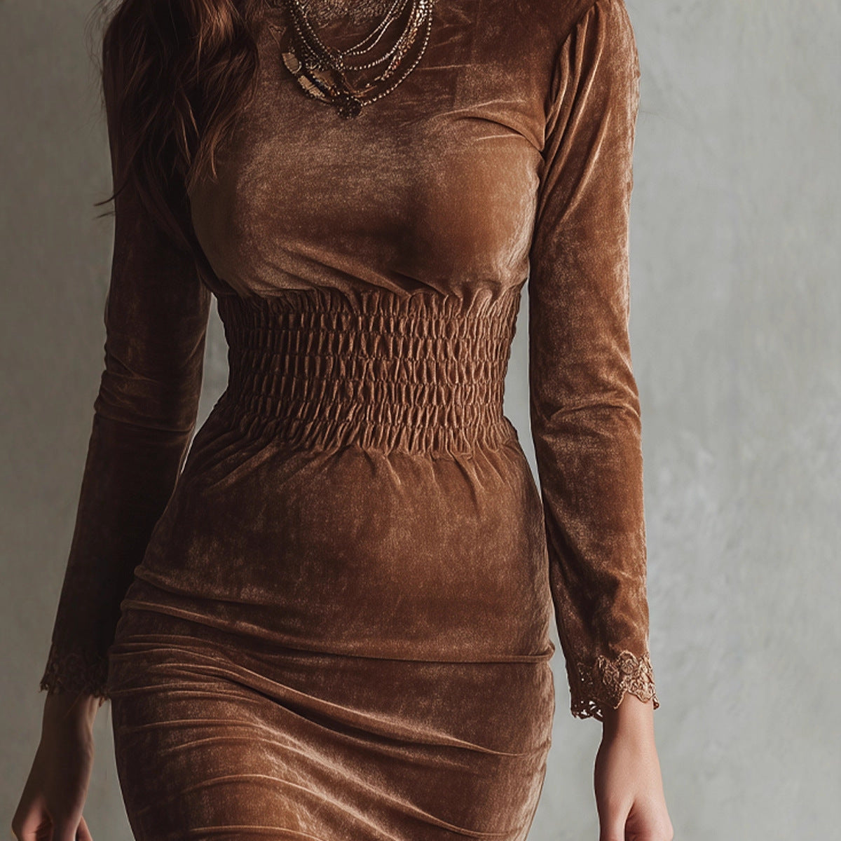 Nami - Vestido Midi com Renda