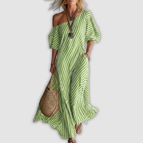 Brisa™ — Vestido Maxi Assimétrico Leve