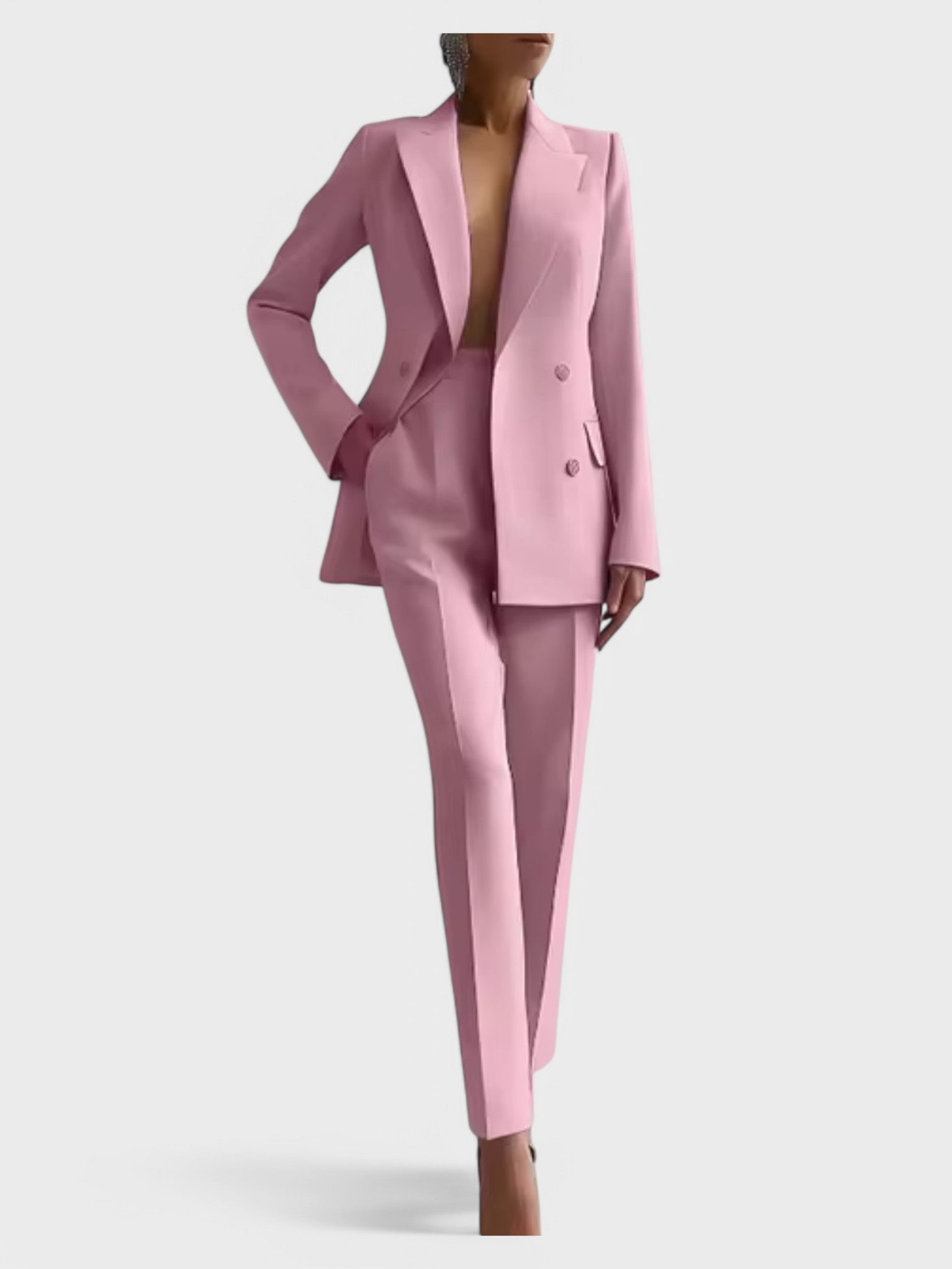 Mariza – Conjunto de Blazer e Calças de Pregas