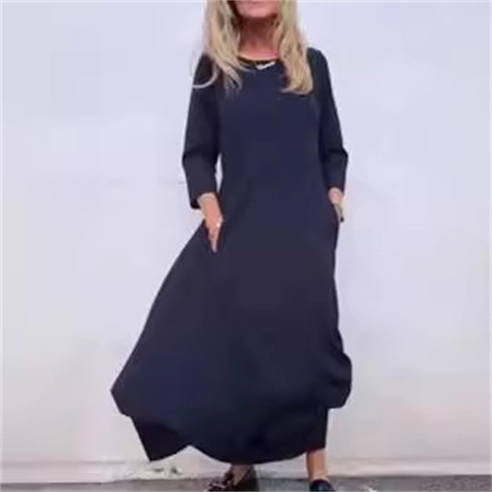 Madalena - Vestido Midi com Bolsos