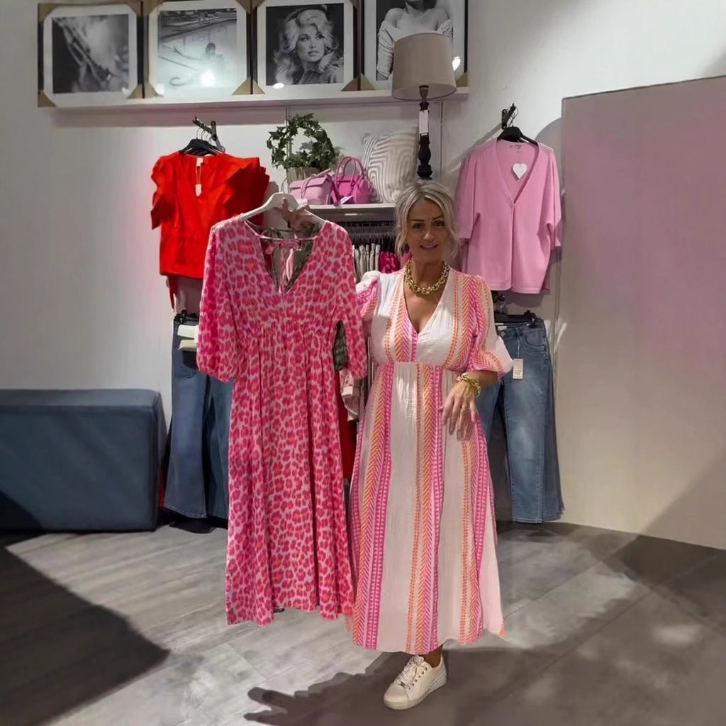 Solea™ — Vestido Midi Vibrante