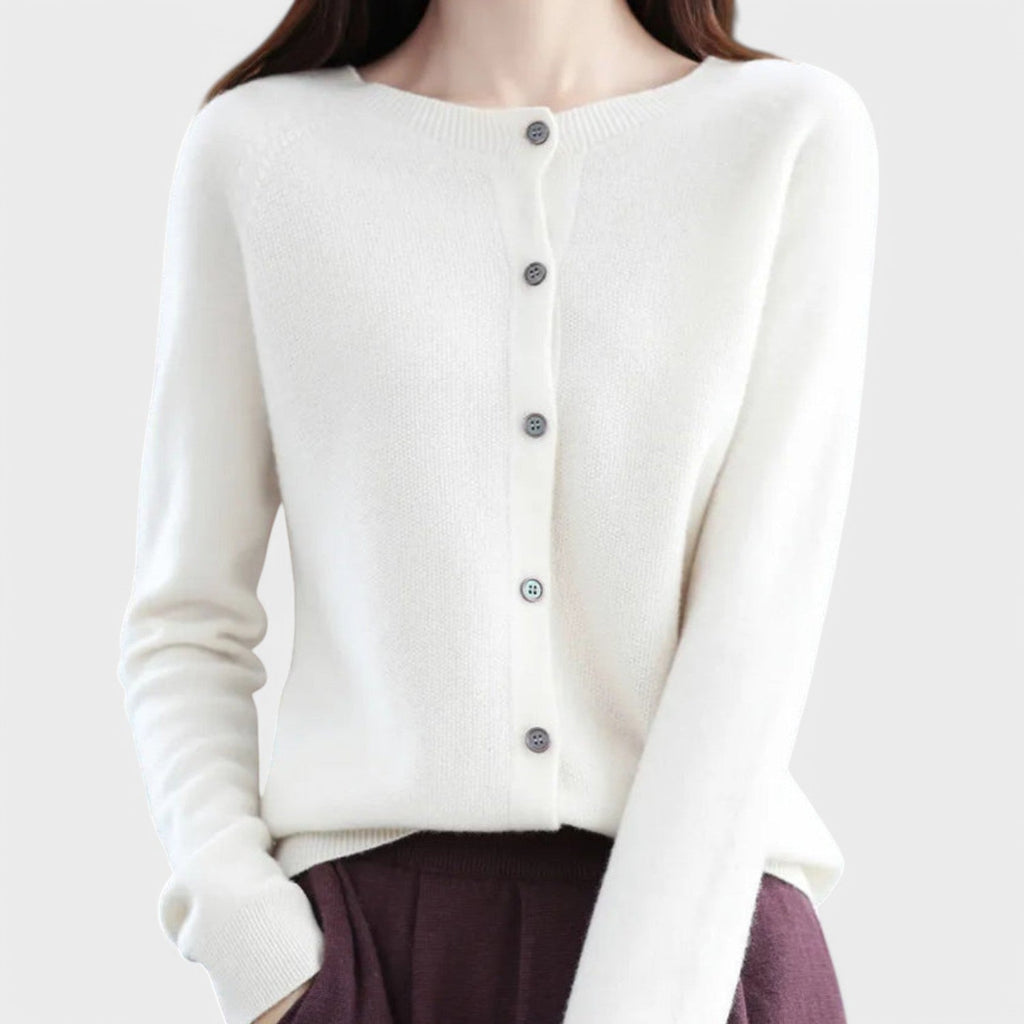 Jéssica - Cardigan em Malha de Caxemira