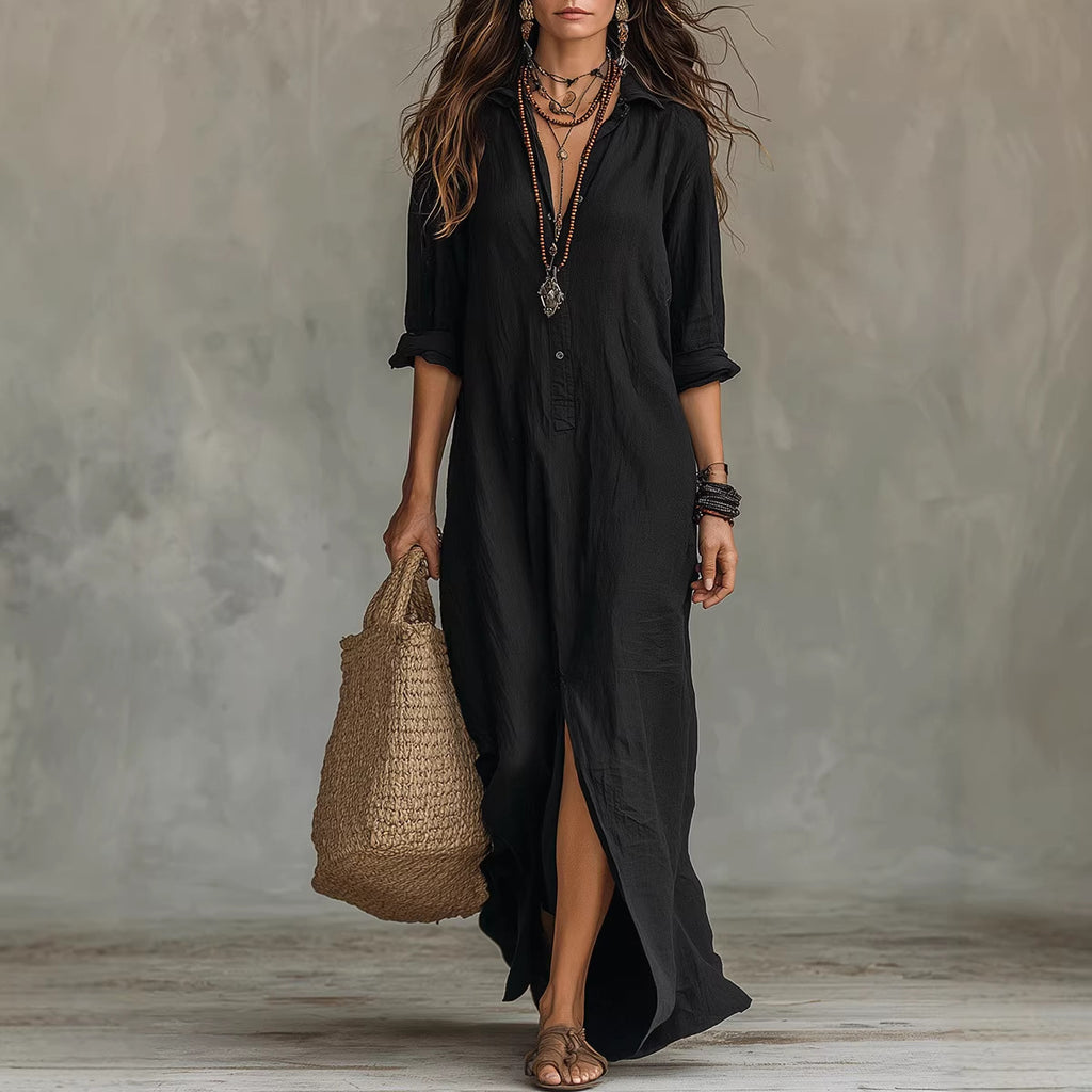 Vittoria - Vestido Maxi com Abertura