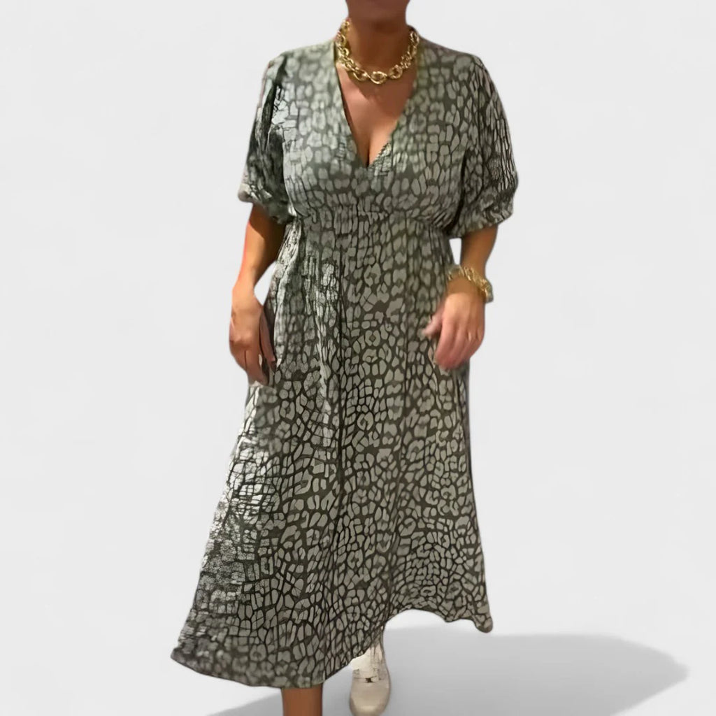 Solea™ — Vestido Midi Vibrante