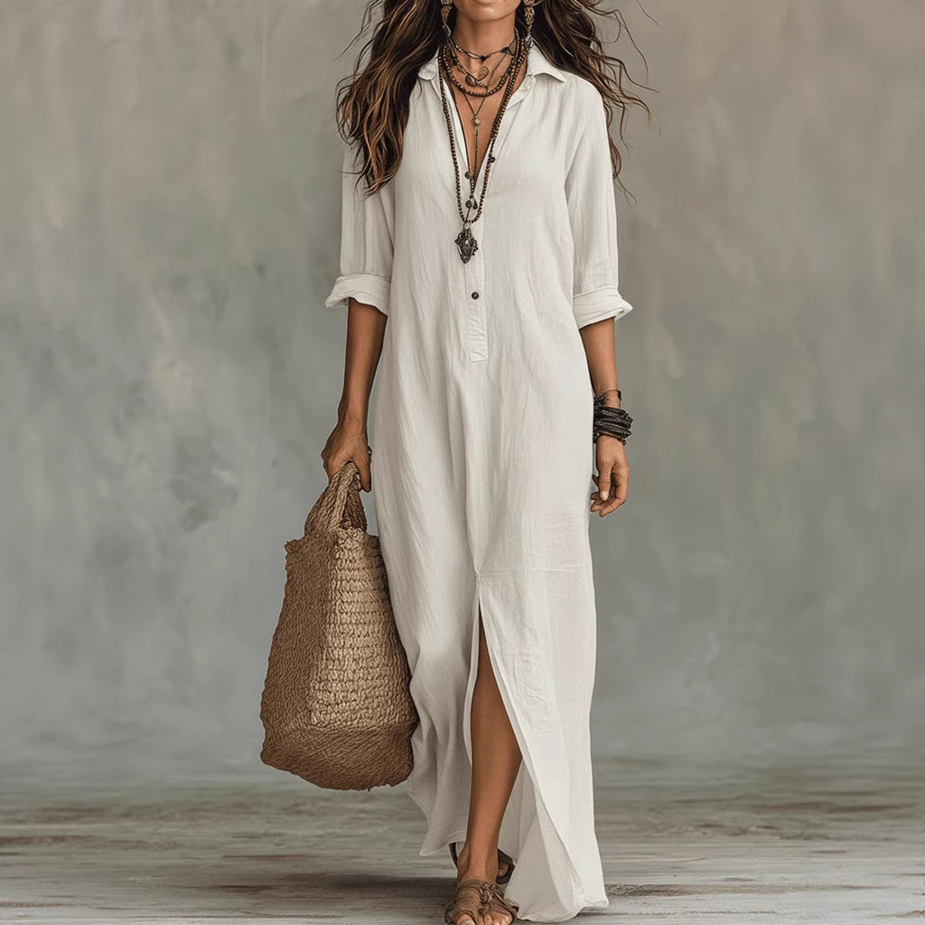 Vittoria - Vestido Maxi com Abertura