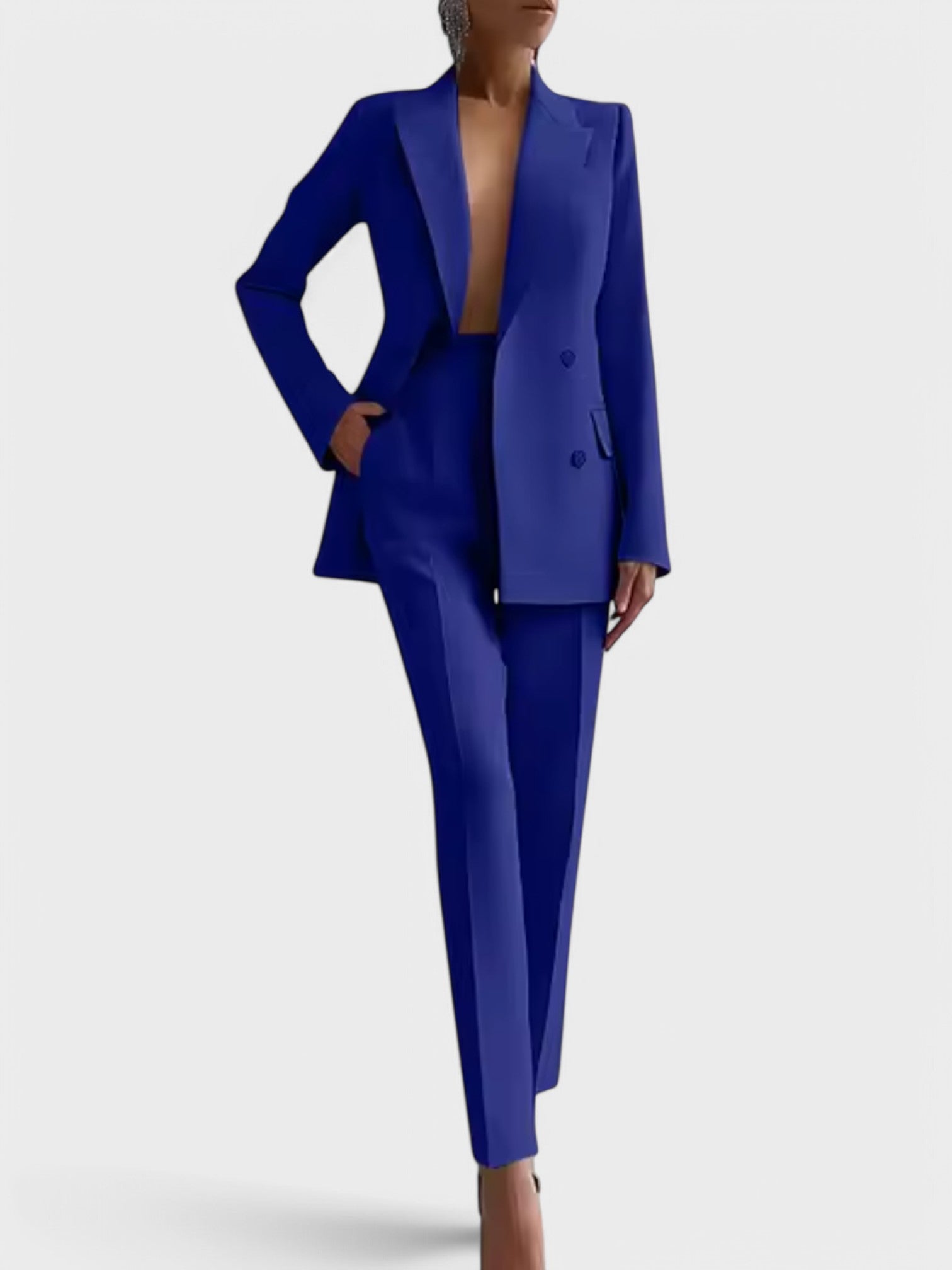 Mariza – Conjunto de Blazer e Calças de Pregas