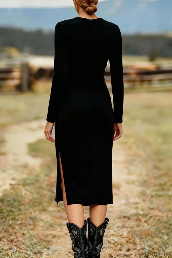 Elena – Vestido Midi com Franja