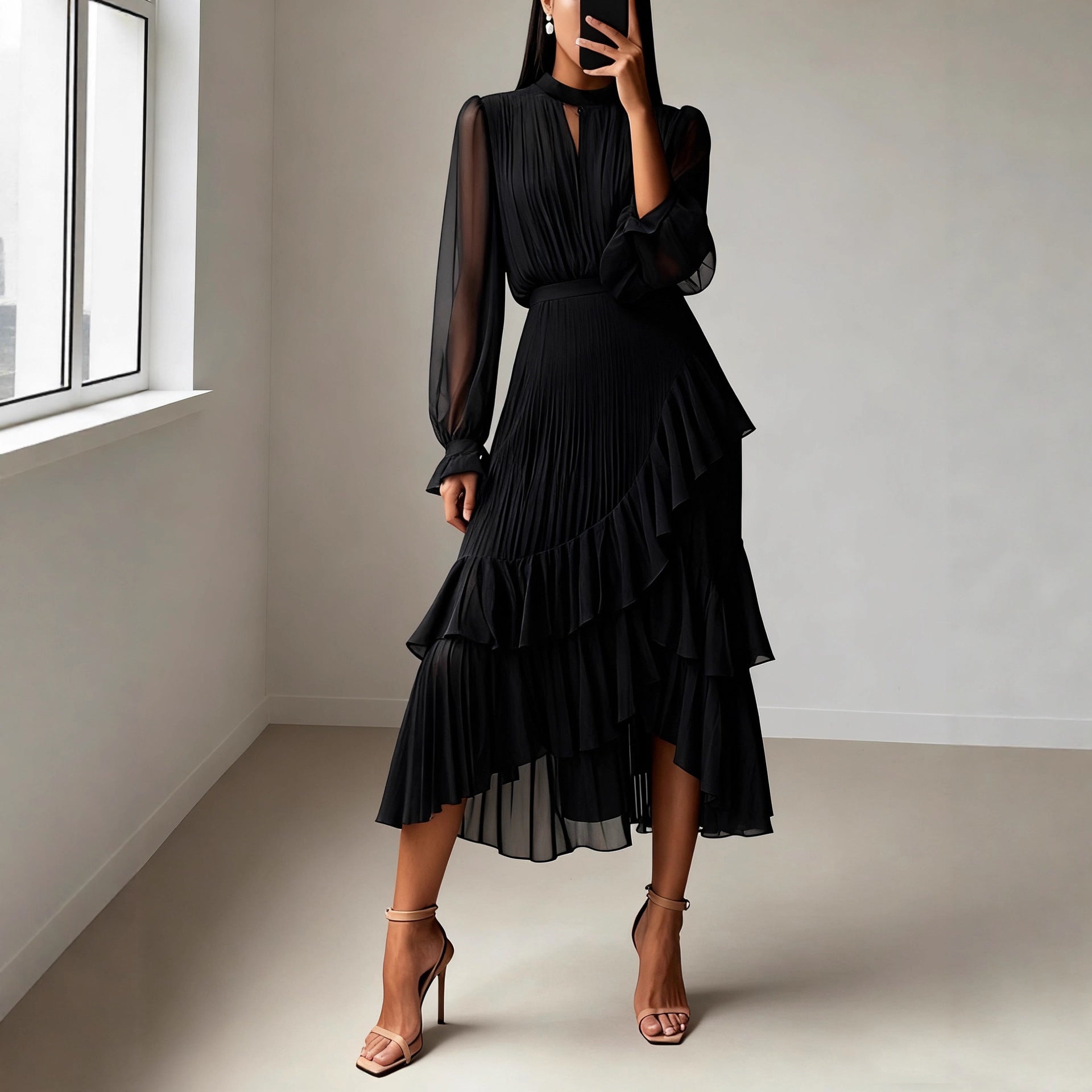 Ellie - Vestido Plissado Elegante