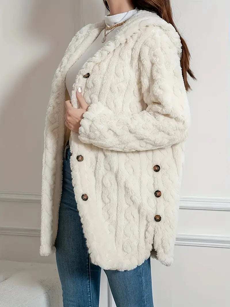 Cátia - Casaco Macio com Capuz