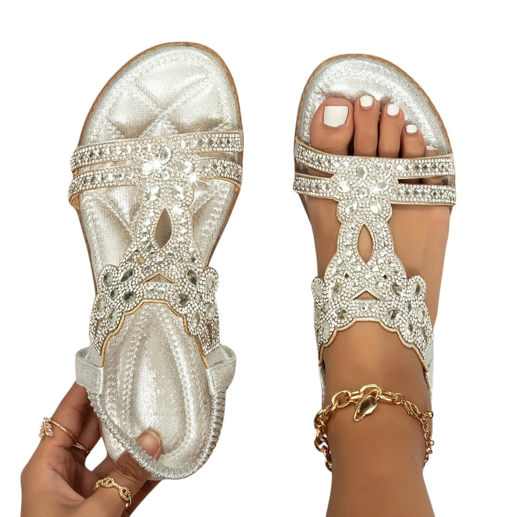 Julia - Sandálias Ortopédicas Brilho e Elegância