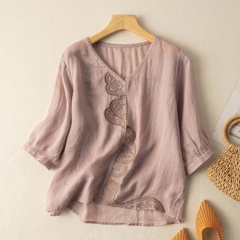 Amelia™ - Blusa de Seda