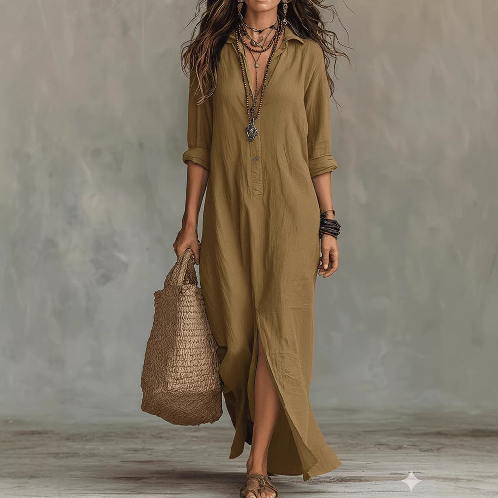 Vittoria - Vestido Maxi com Abertura