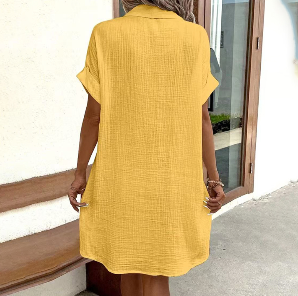 Brisa do Algarve – Vestido Casual com Botões