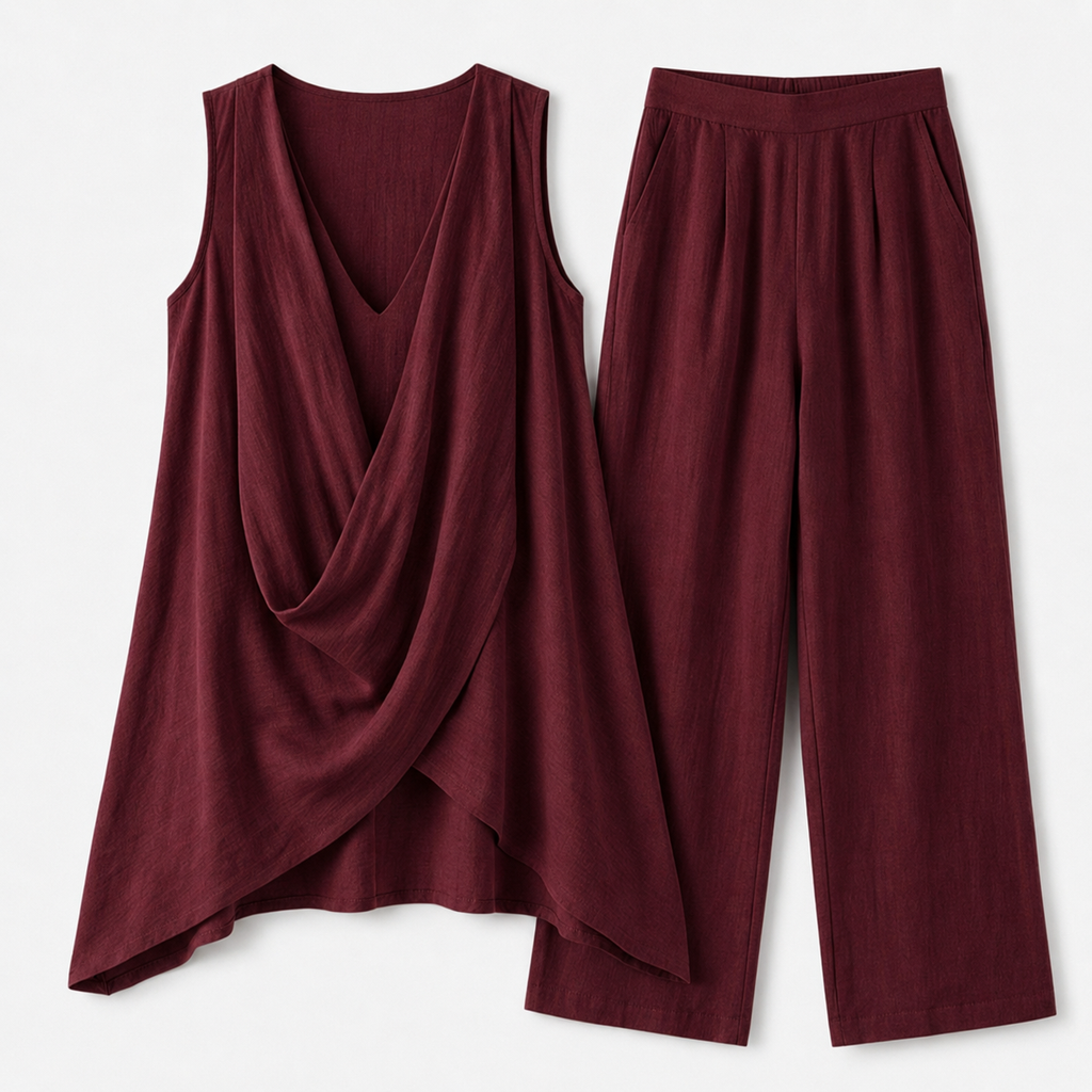 Marenza™ – Conjunto Boémio Drapeado