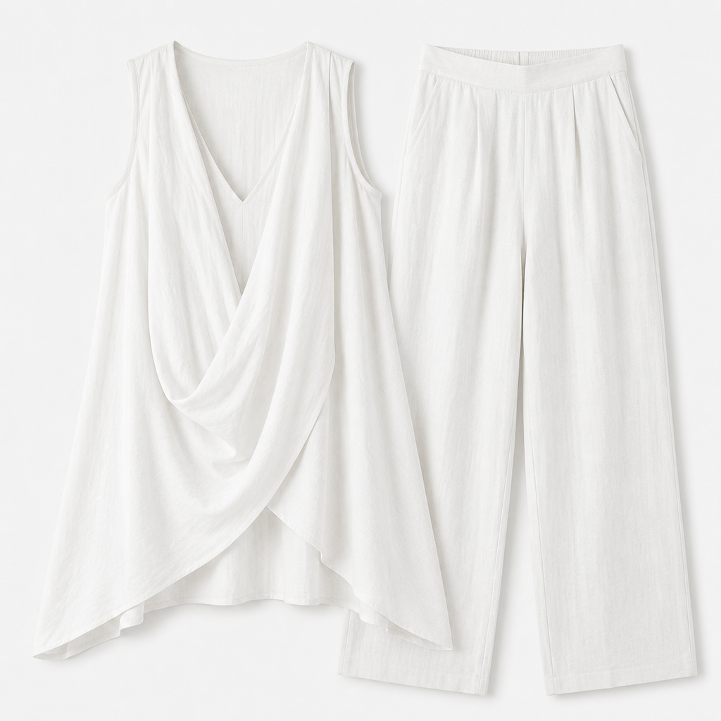 Marenza™ – Conjunto Boémio Drapeado