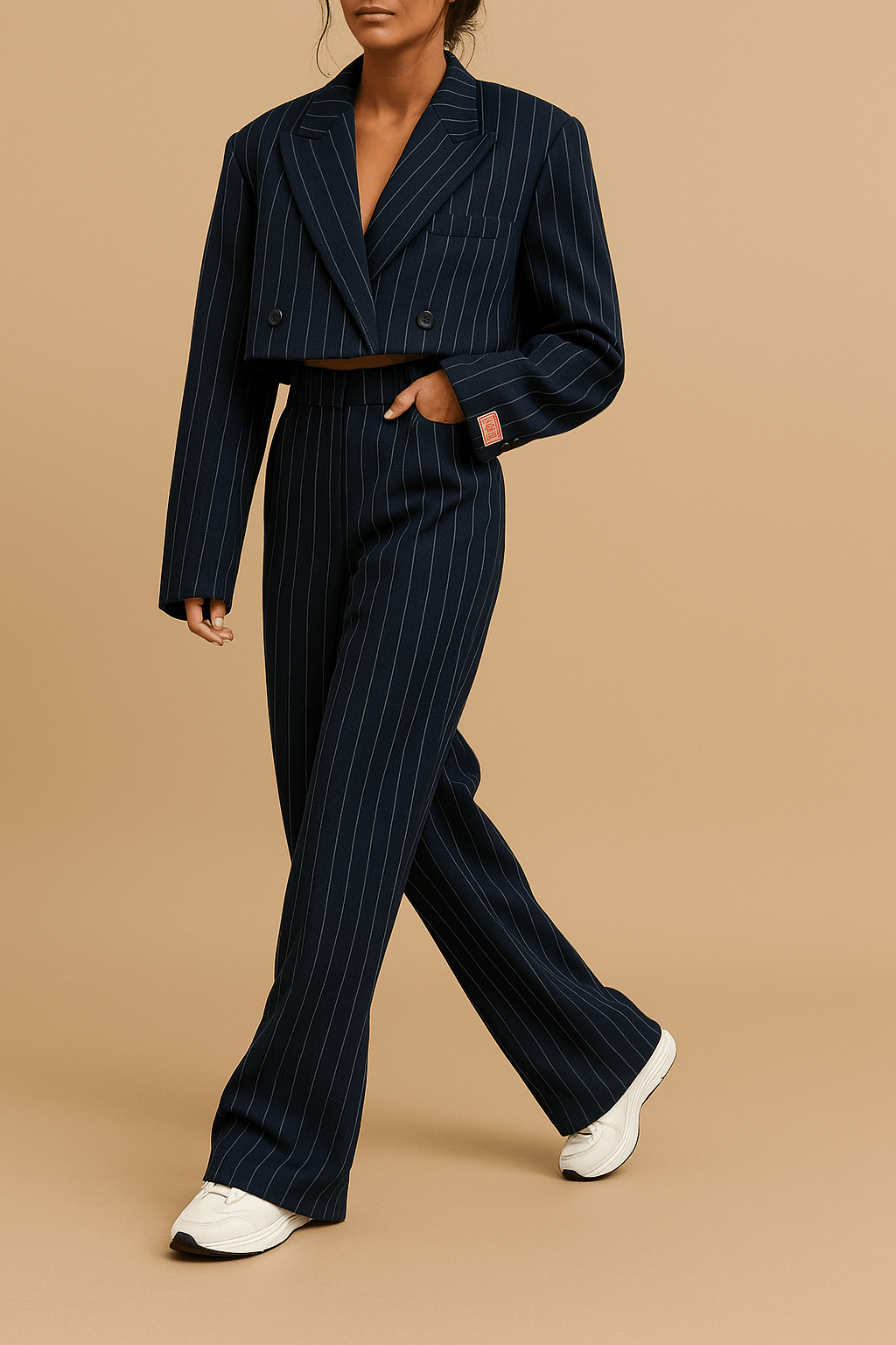 Conjunto de Blazer Feminino Elegante Corte Regular