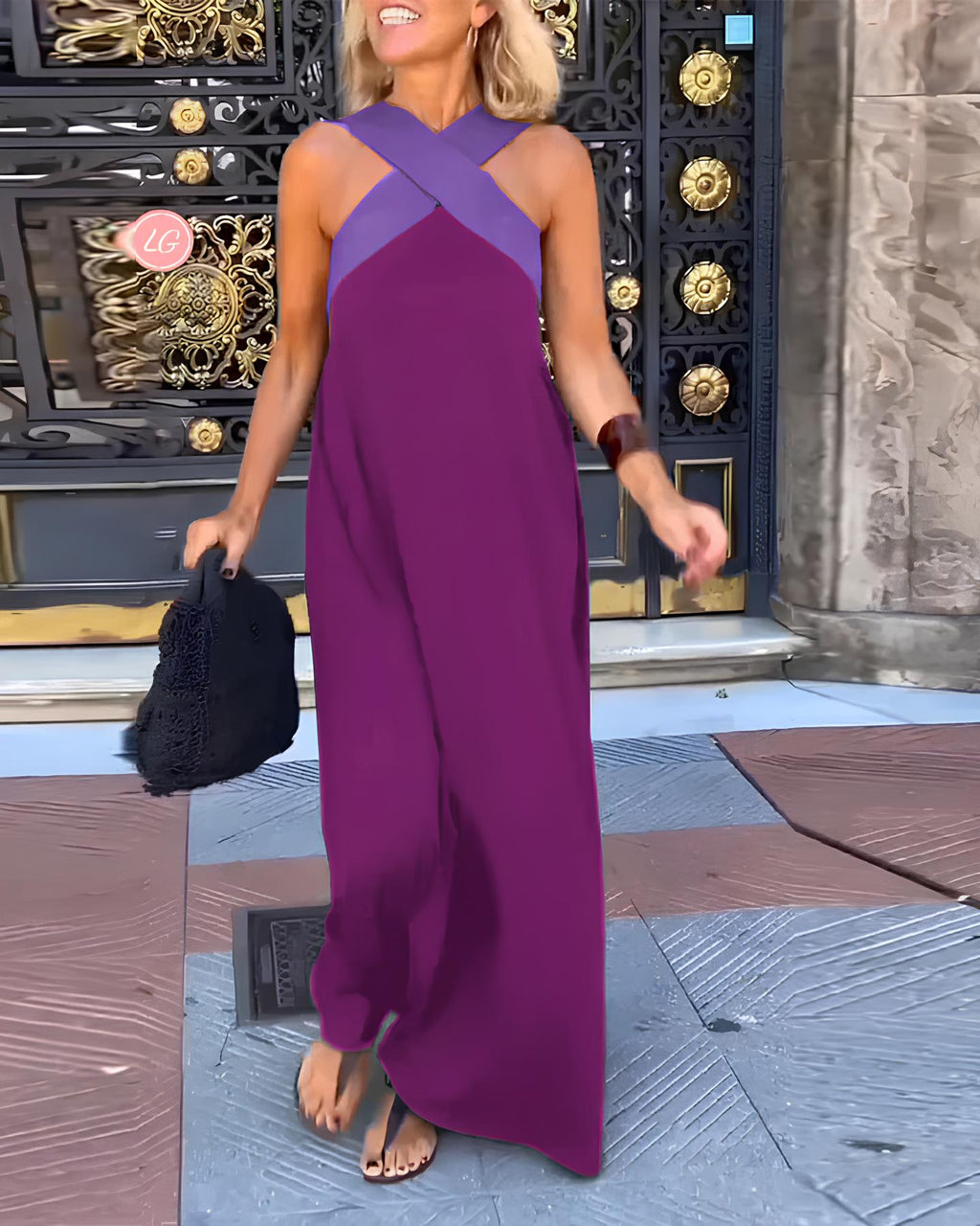 Sienna™ - Vestido com decote cruzado