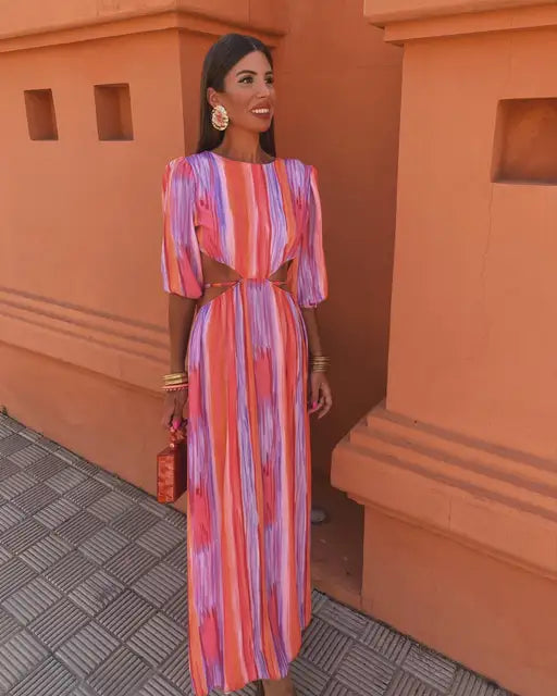 SOLA™ | Vestido elegante com costas abertas