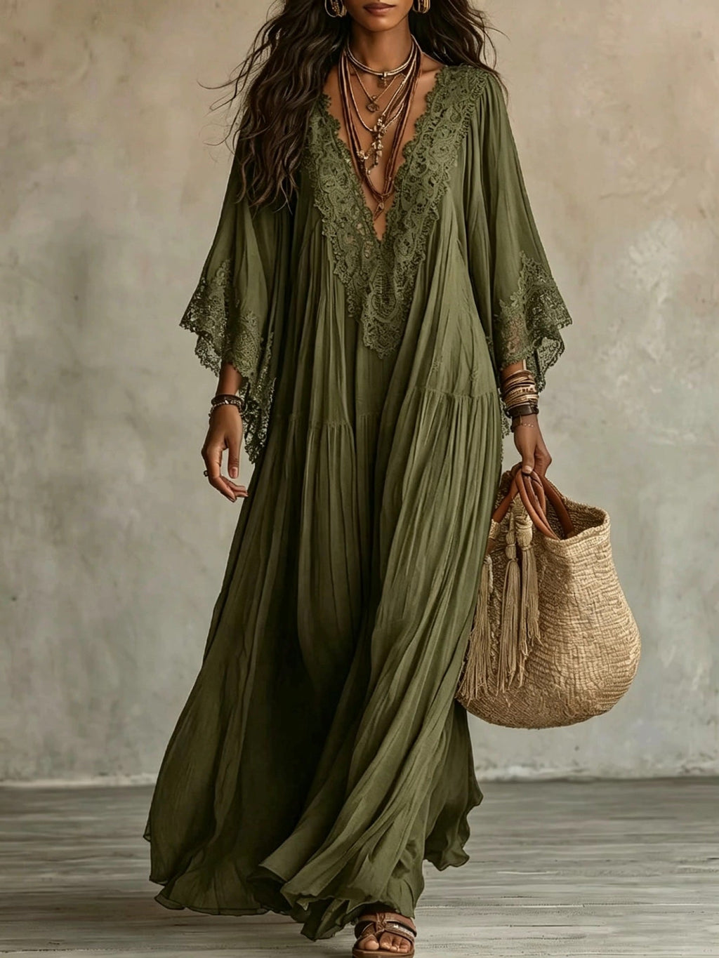 Bella™ — Vestido Maxi Boémio