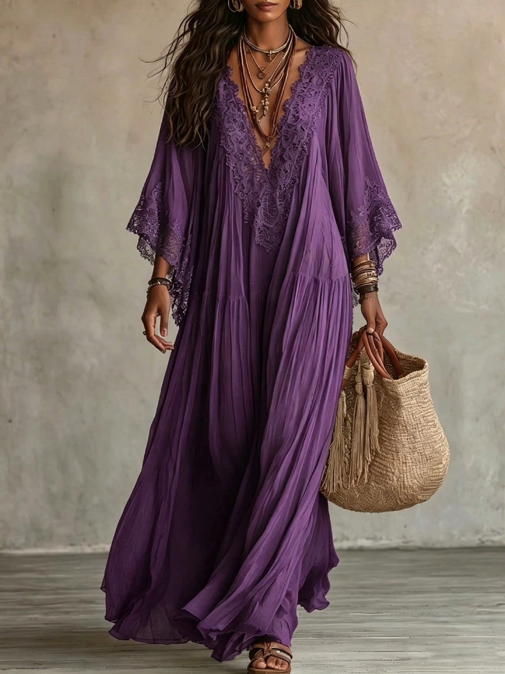 Bella™ — Vestido Maxi Boémio