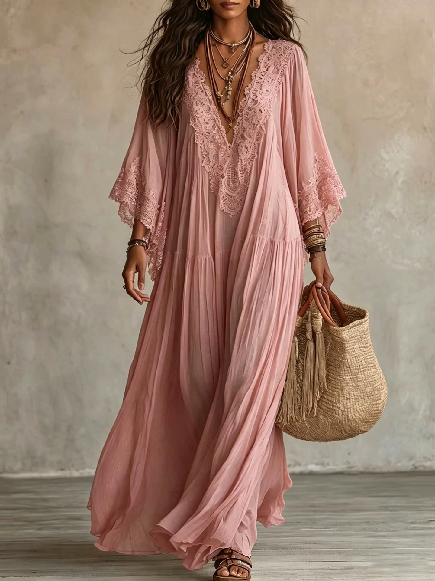 Bella™ — Vestido Maxi Boémio