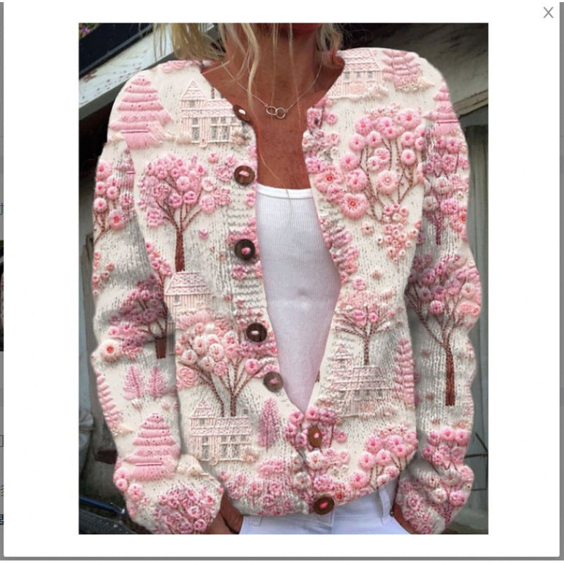 Rosalia - Cardigan com Padrão