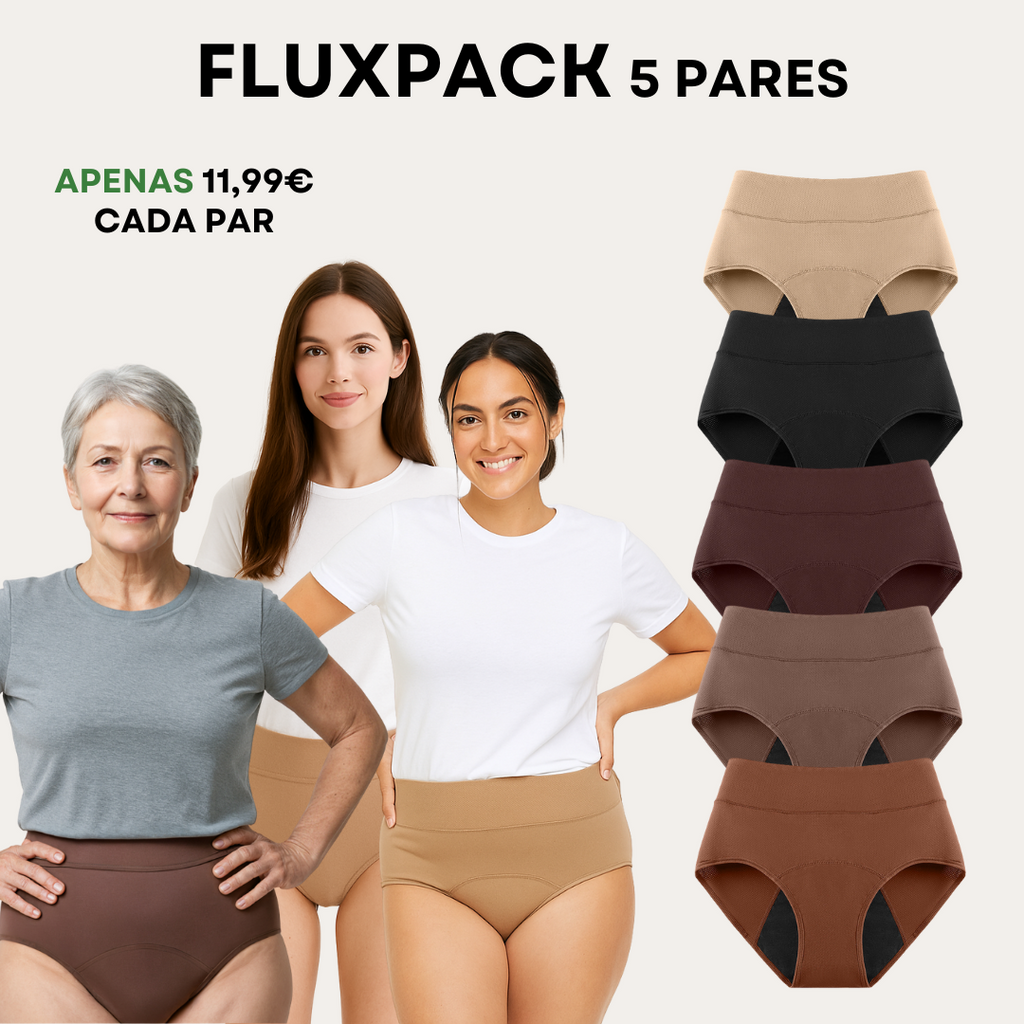Flux - Cuecas Menstruais Modeladoras (Fluxo Normal)