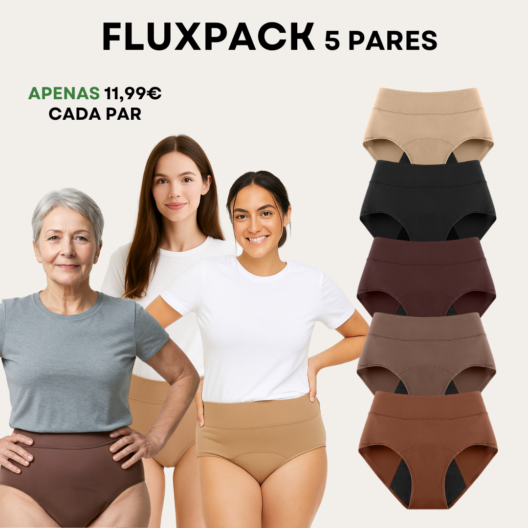 Flux - Cuecas Menstruais Modeladoras (Fluxo Normal)