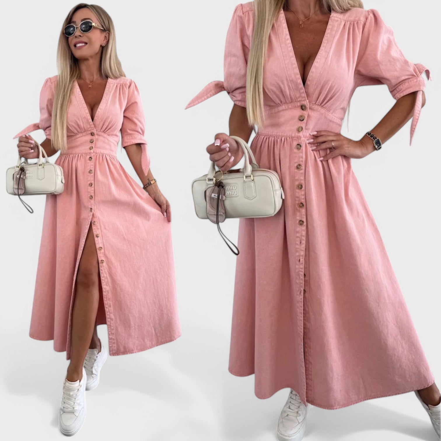 Celeste - Vestido de ganga