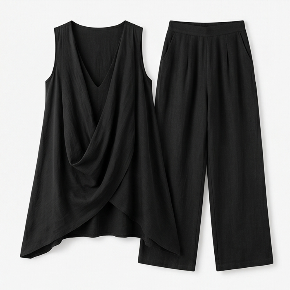 Marenza™ – Conjunto Boémio Drapeado