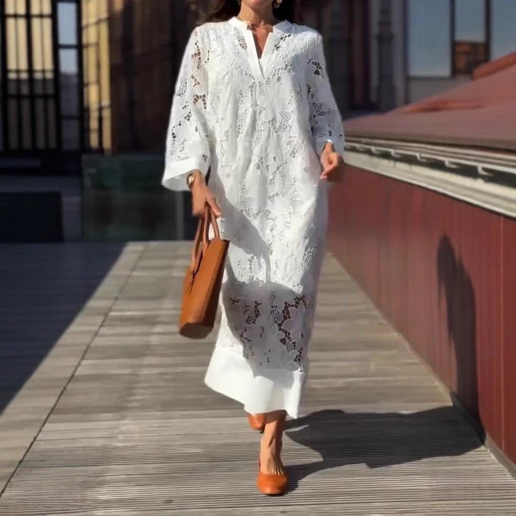 Lunara™ — Vestido de Renda Elegante