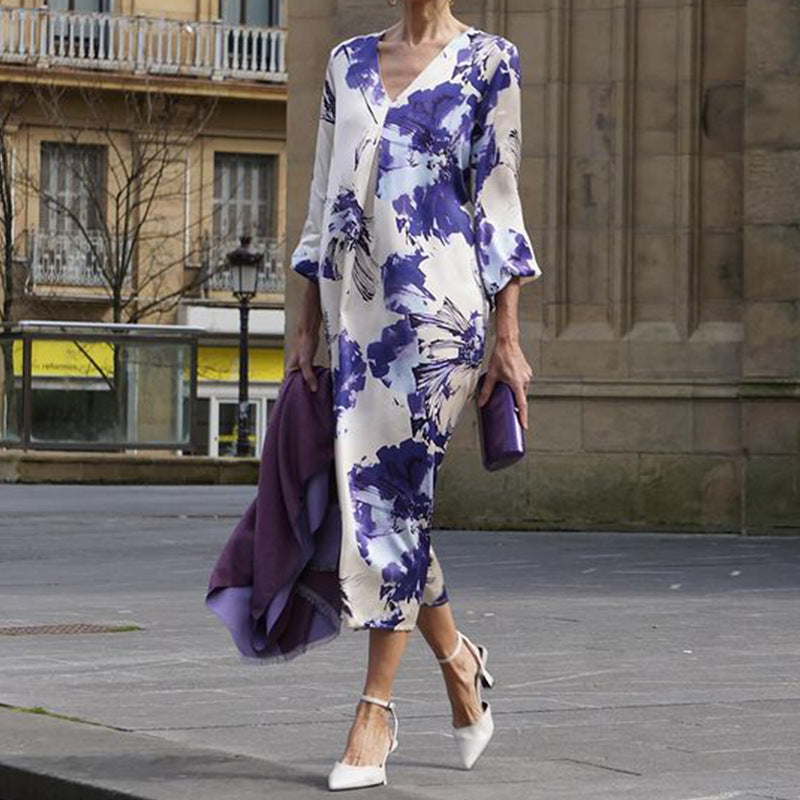 Selena™- Vestido Fluido e Sofisticado