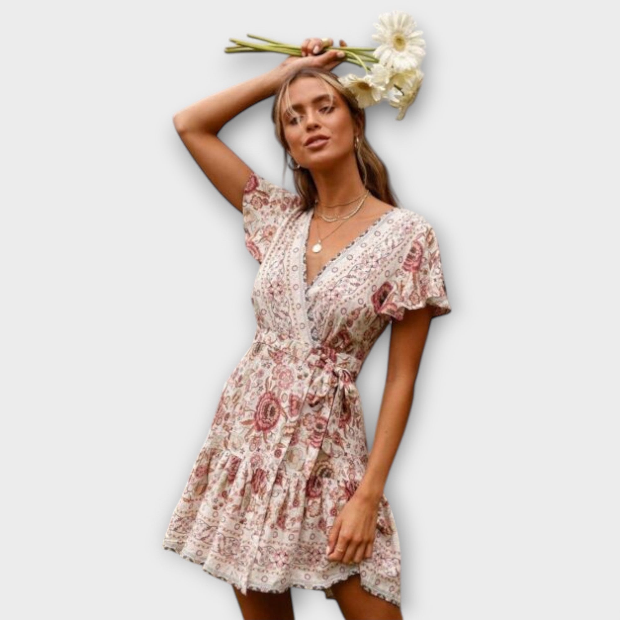 Adélia - Vestido curto boho