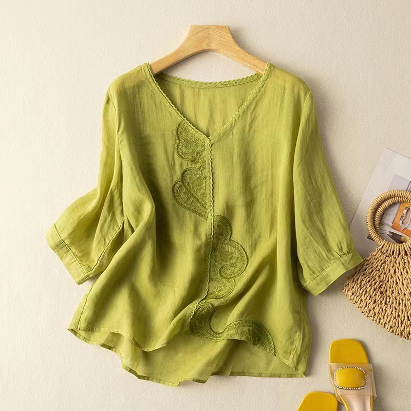 Amelia™ - Blusa de Seda