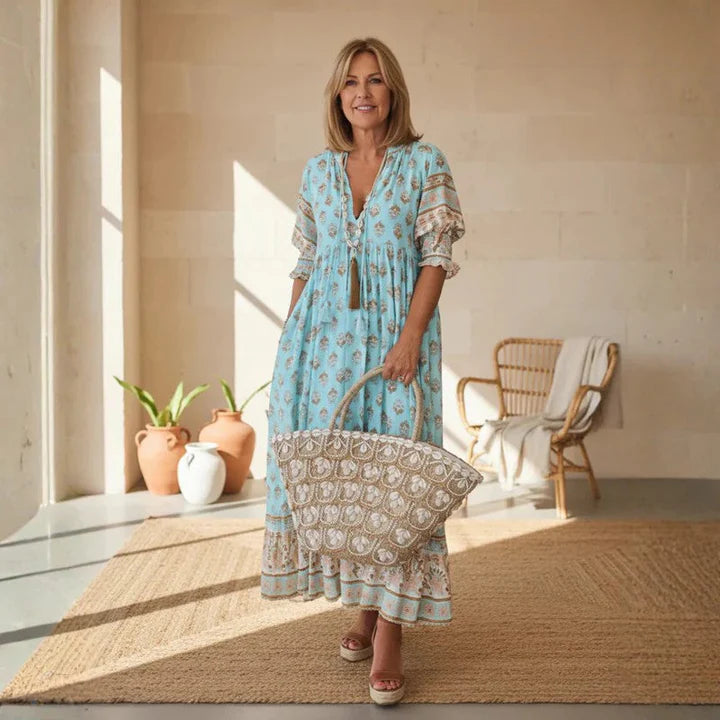 Milou™ - Vestido Midi Boémio Elegante