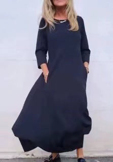 Madalena - Vestido Midi com Bolsos