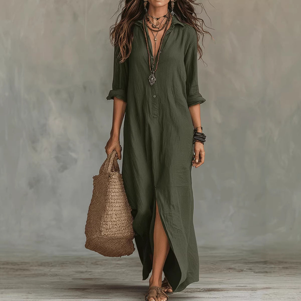 Vittoria - Vestido Maxi com Abertura