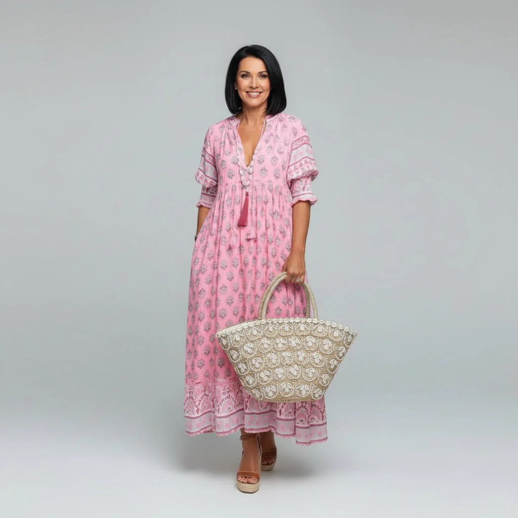 Milou™ - Vestido Midi Boémio Elegante