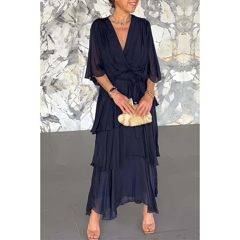 Élan – Vestido Fluido com Camadas