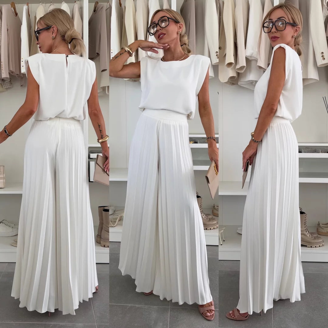 Harper | Conjunto Top e Calças Elegante