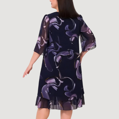 Mila - Vestido Midi Chiffon Fluído