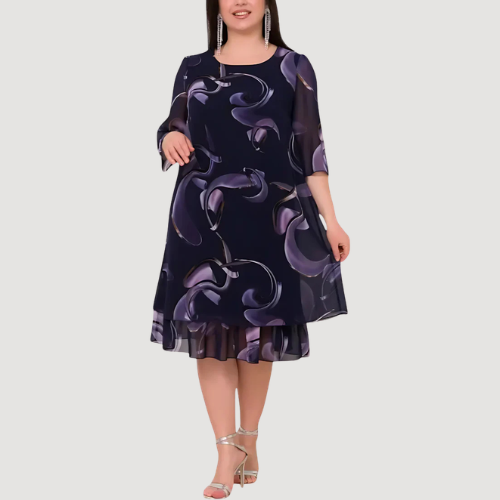 Mila - Vestido Midi Chiffon Fluído