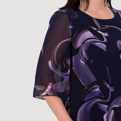 Mila - Vestido Midi Chiffon Fluído