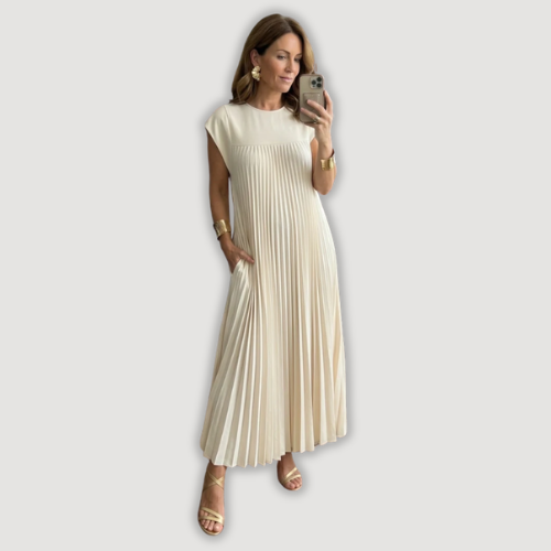 Rose – Vestido Elegante Plissado
