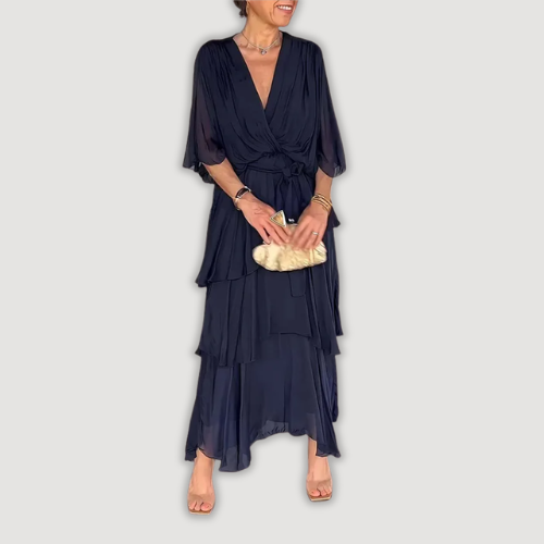 Élan – Vestido Fluido com Camadas