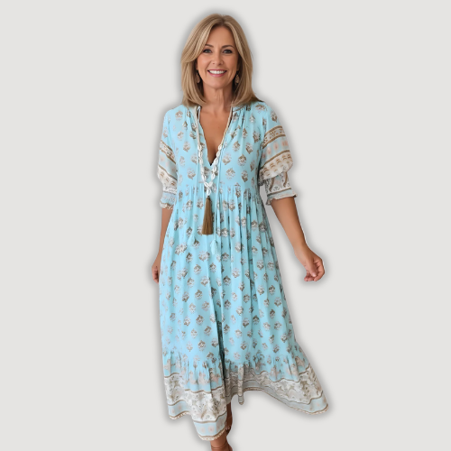 Milou™ - Vestido Midi Boémio Elegante