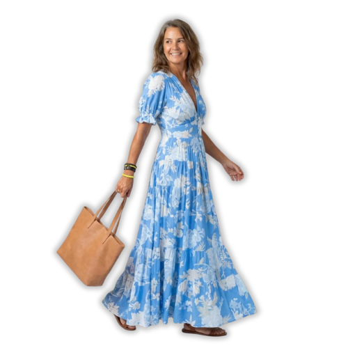 Grace™ — Vestido Floral Elegante com Decote em V