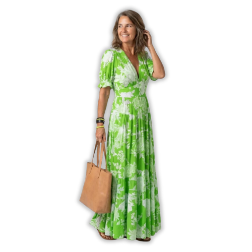 Grace™ — Vestido Floral Elegante com Decote em V
