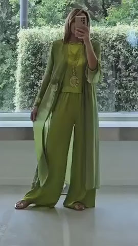 Lynda - Conjunto de 3 peças elegante